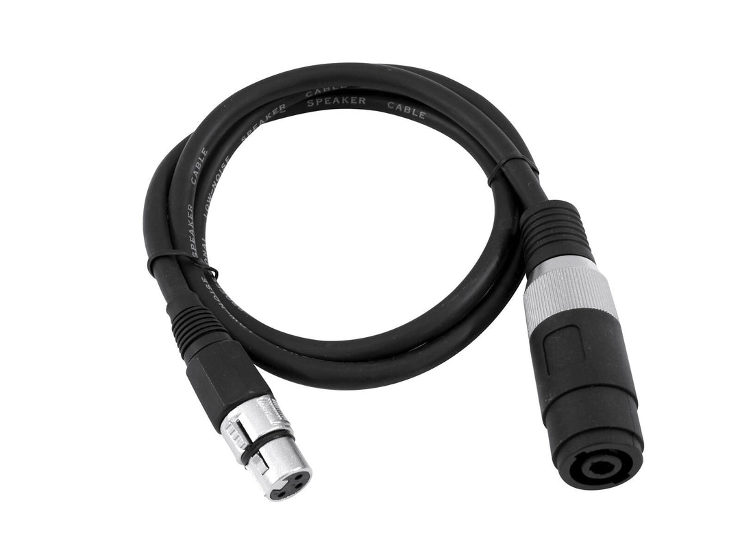 Câble adaptateur Speaker(F)/XLR(F) 1m bk