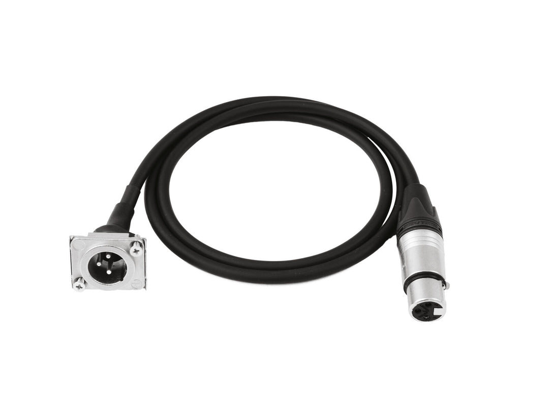 Câble patch PSSO XLR(F)/XLR(M) S 1m bk
