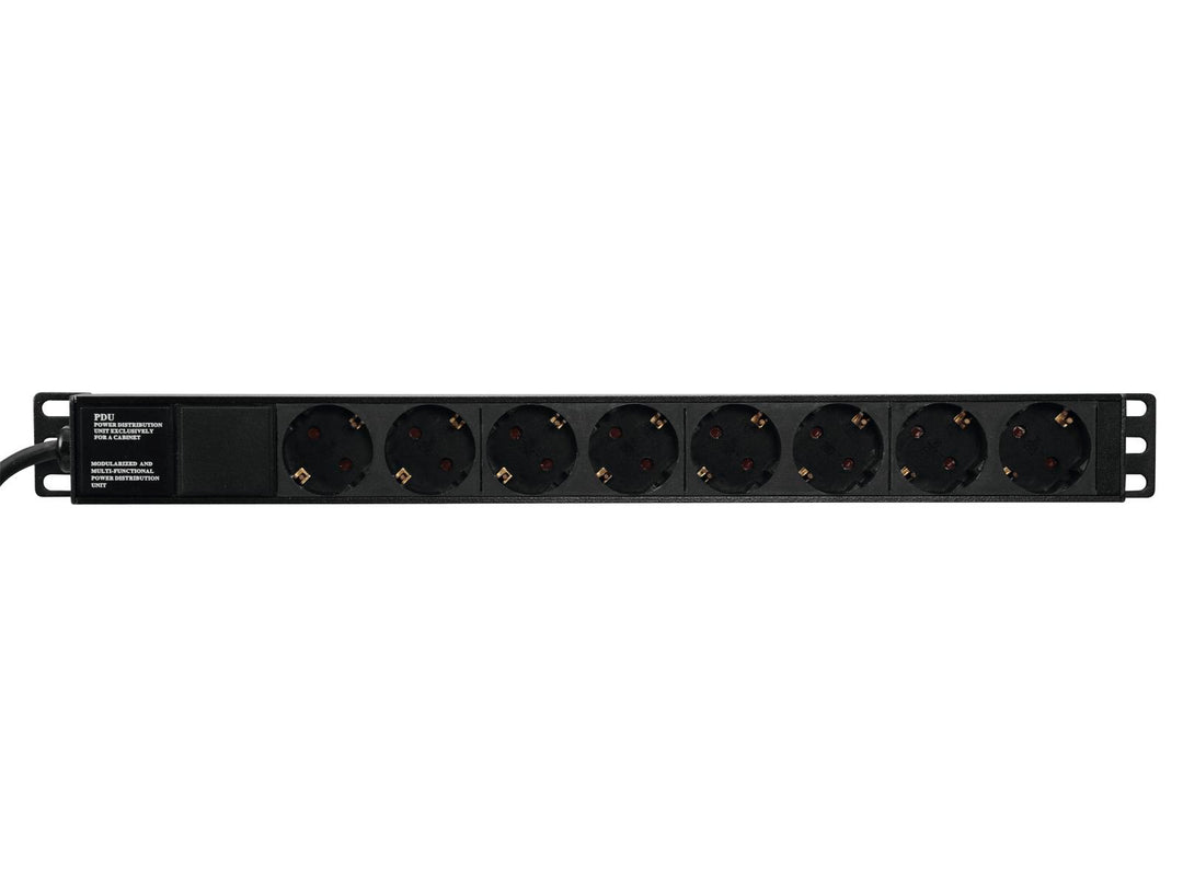 Eurolite R-19-8 1U Rack Distributeur de courant (Schuko)