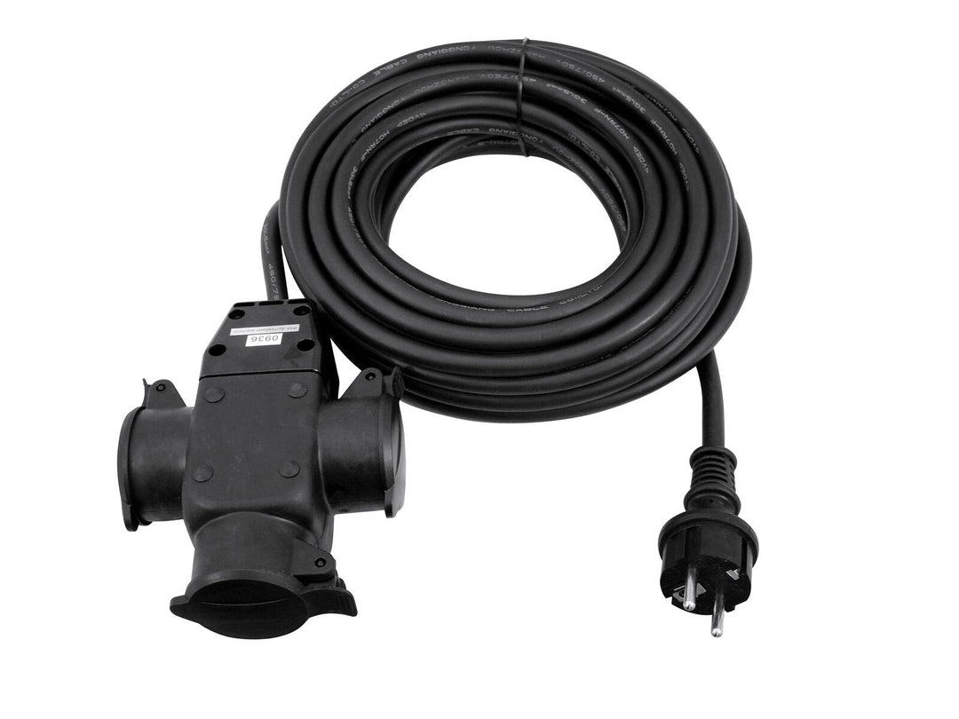 EUROLITE Rallonge 3x1.5 10m triple