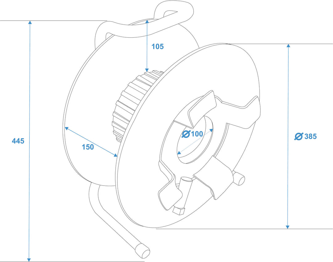 SCHILL tambour de câble IT380.RM A=385/C=142