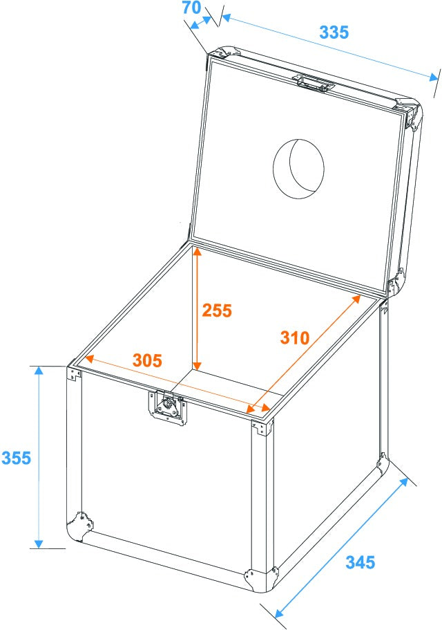Flightcase for 30cm mirror ball - Eurolite