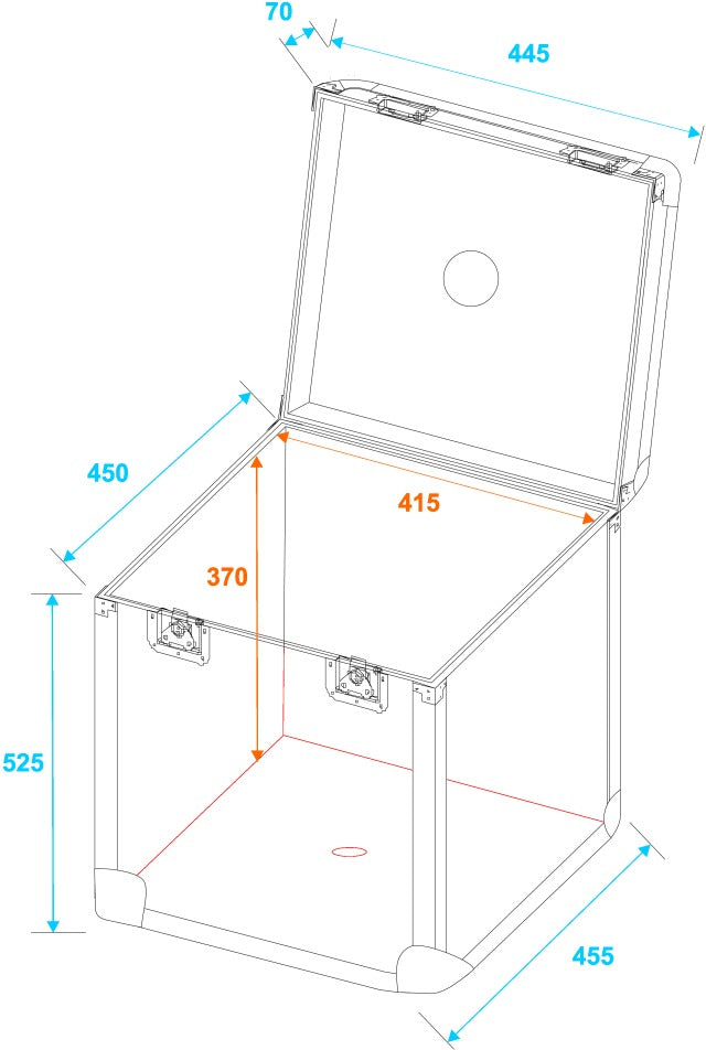 Flightcase for 40cm mirror ball - Eurolite