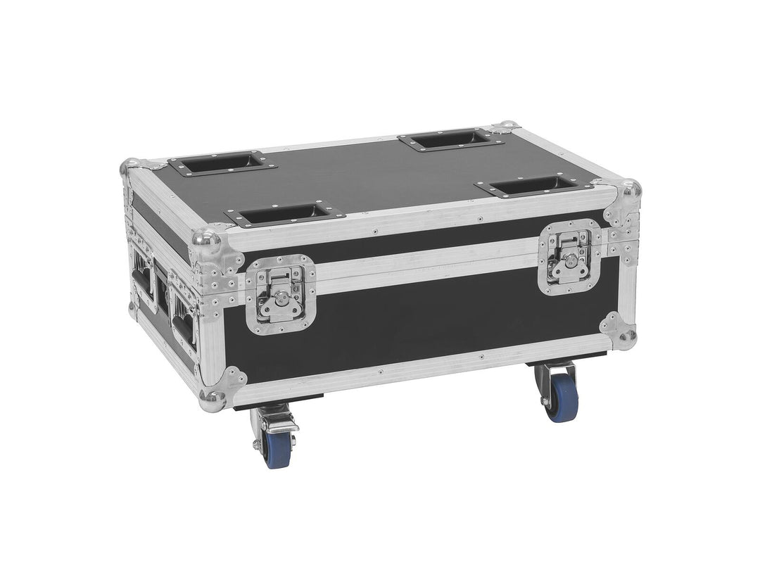 ROADINGER Flightcase 4x AKKU IP UP-4 Plus HCL Spot WDMX avec fonction de recharge