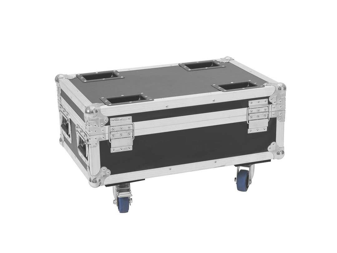 ROADINGER Flightcase 4x AKKU IP UP-4 Plus HCL Spot WDMX avec fonction de recharge