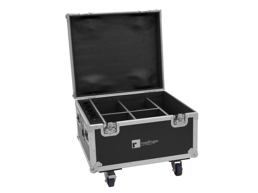 EUROLITE Set 4x AKKU IP PAR 7 QCL CRMX MK2 + Case avec fonction de recharge
