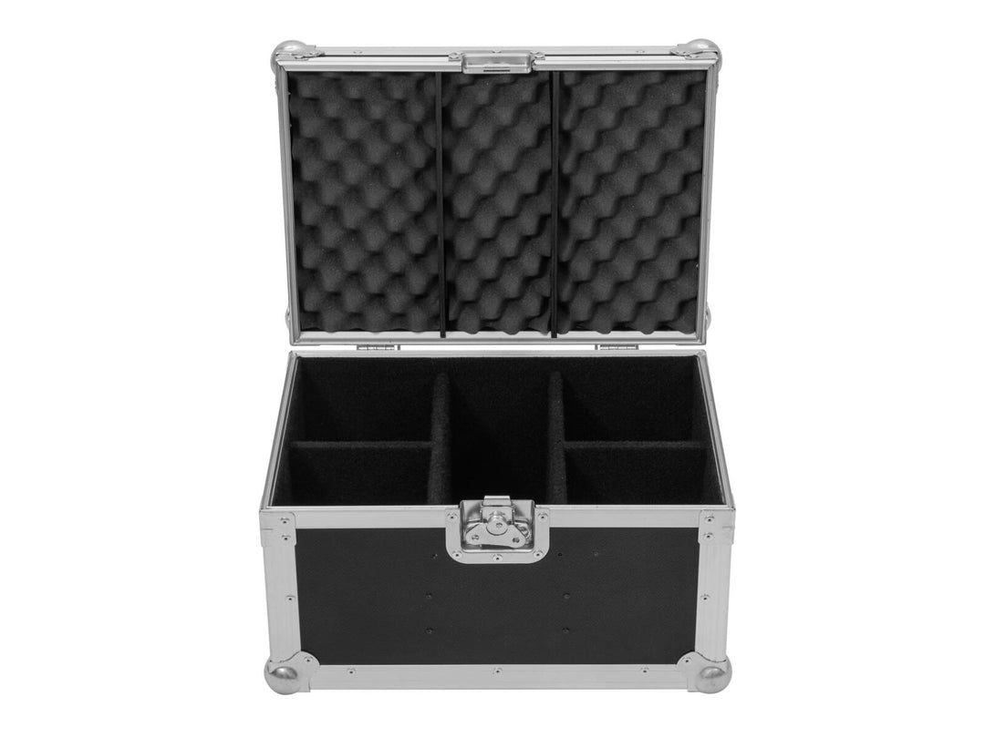 Flight-case ROADINGER pour 4x SILENT PAR 6 QCL FLOOR