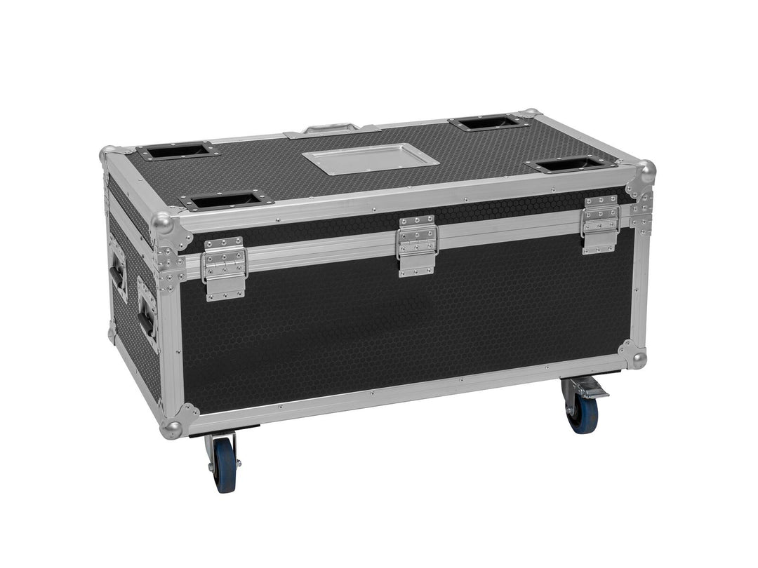 ROADINGER Flightcase 4x AKKU Multiflood IP 8x10W RGBW Wash CRMX avec fonction de recharge