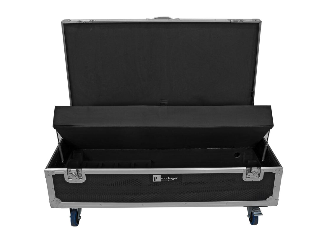 ROADINGER Flightcase 8x AKKU IP Pixel Tube 360° PRO CRMX avec fonction de chargement et roulettes