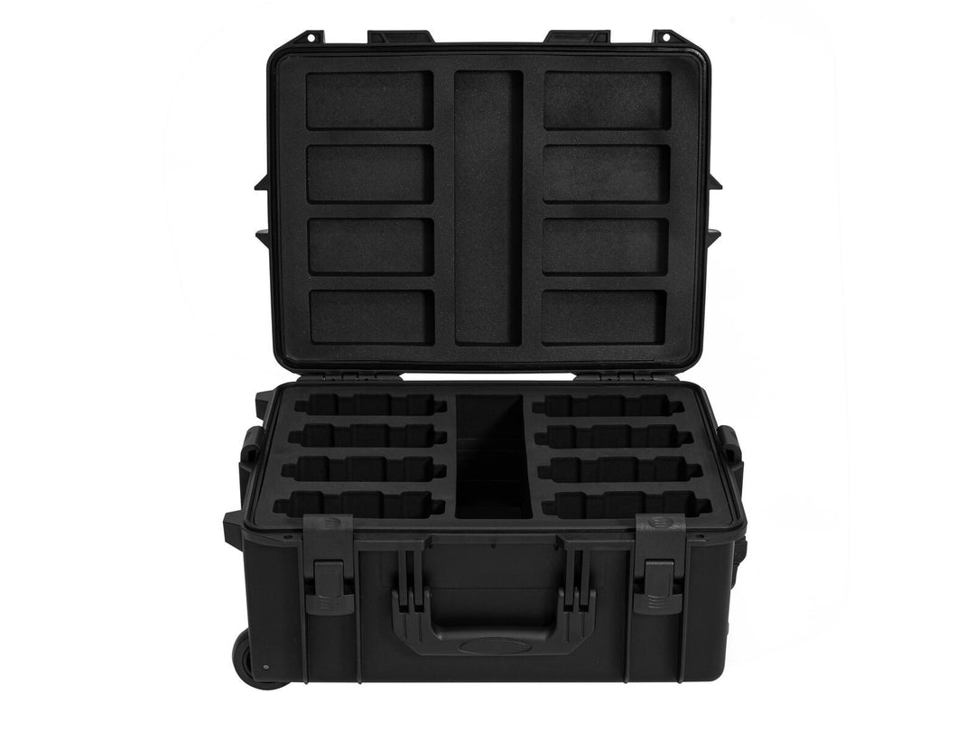 ROADINGER Plastic case pour 8x AKKU Flat Light avec chariot