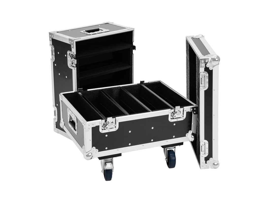 ROADINGER Flightcase 8x IP PIX Strobe RGB CW+WW avec roulettes