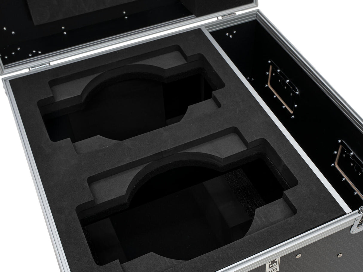 ROADINGER Flightcase PRO 2x IP TMH-W285 with wheels