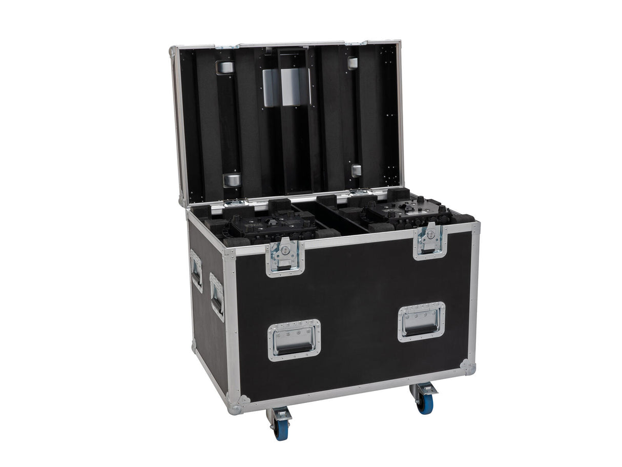 ROADINGER Flightcase HIGHLINE 4x LED IP TMH-S250/B250, with wheels