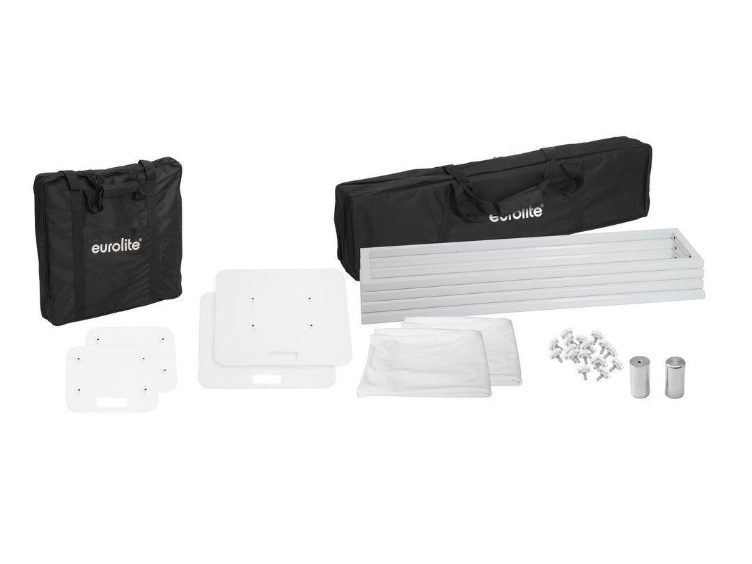 EUROLITE 2x Stage Stand 150cm avec housse et sac, blanc