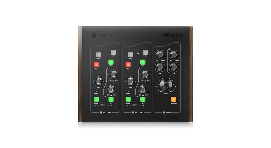 iCon 32Ci interface audio USB avec préamplis micro Harrison