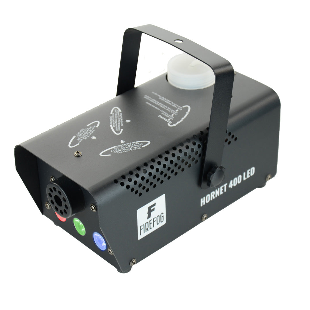 Firefog Hornet 400LED machine à brouillard 400 W avec LED et 2 télécommandes, noire