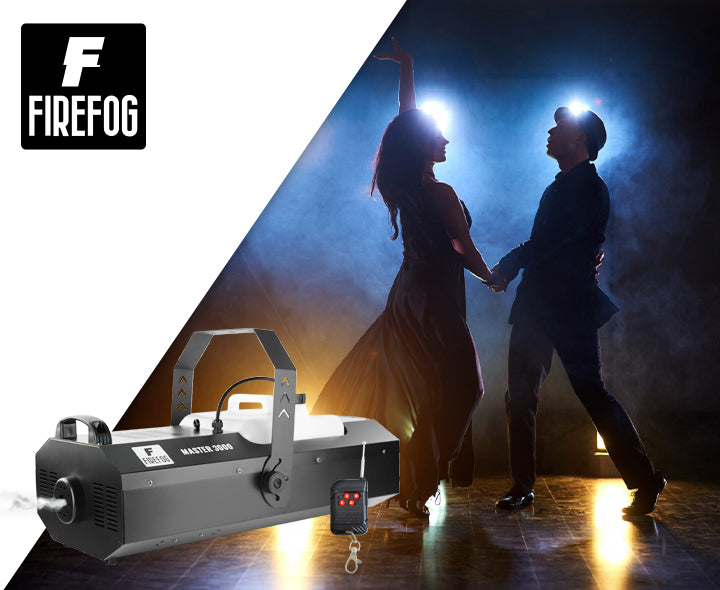 Firefog Master 3000 machine à brouillard 3000 W avec DMX et télécommande