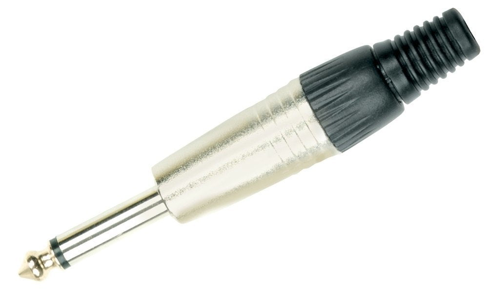 Fiche jack mono GEWA 6,3 mm avec serre-câble