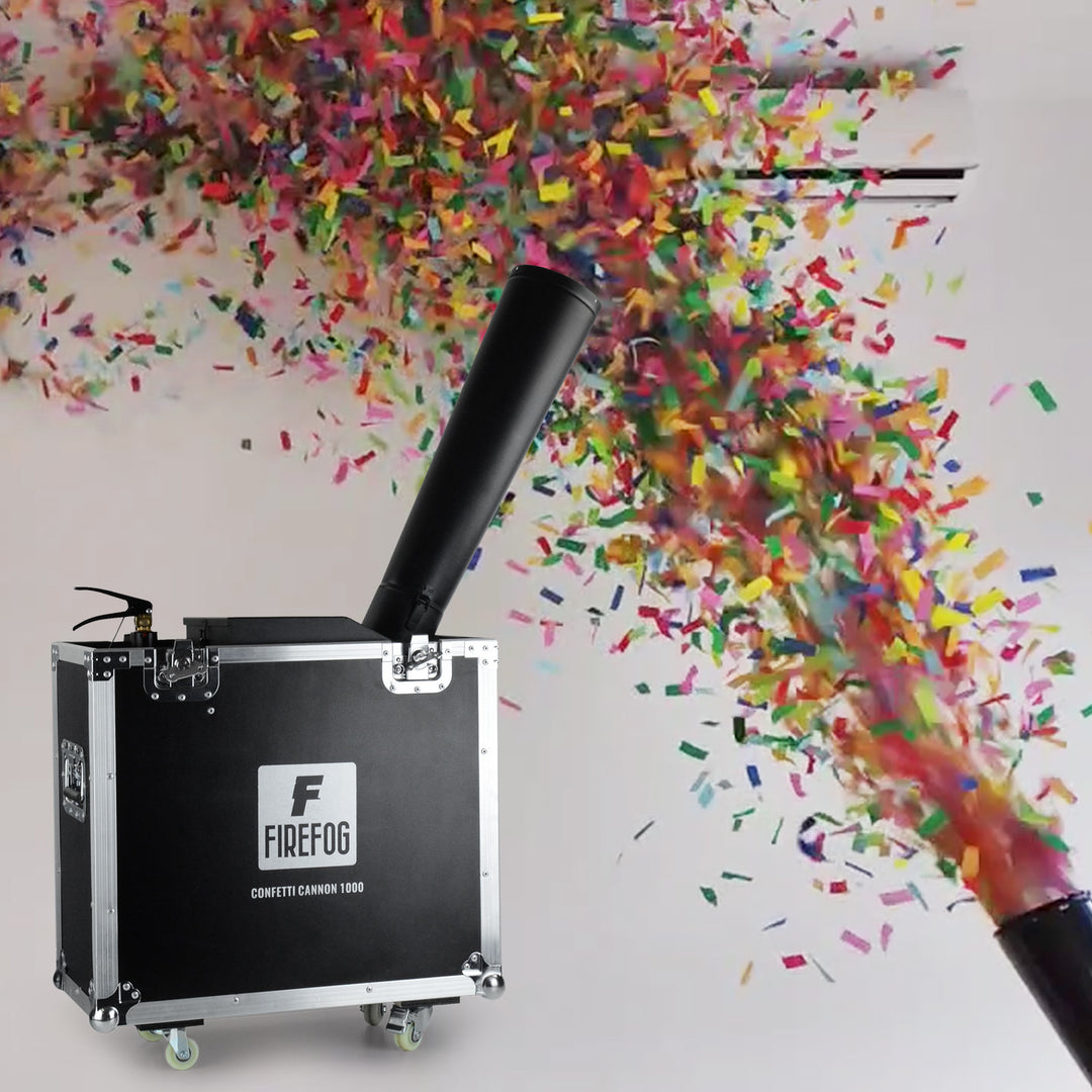 Firefog CANNON 1000+ canon à confettis CO2 dans un case
