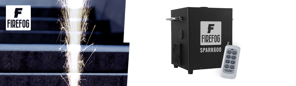 Firefog SPARK600 machine à étincelles avec étincelles froides et DMX