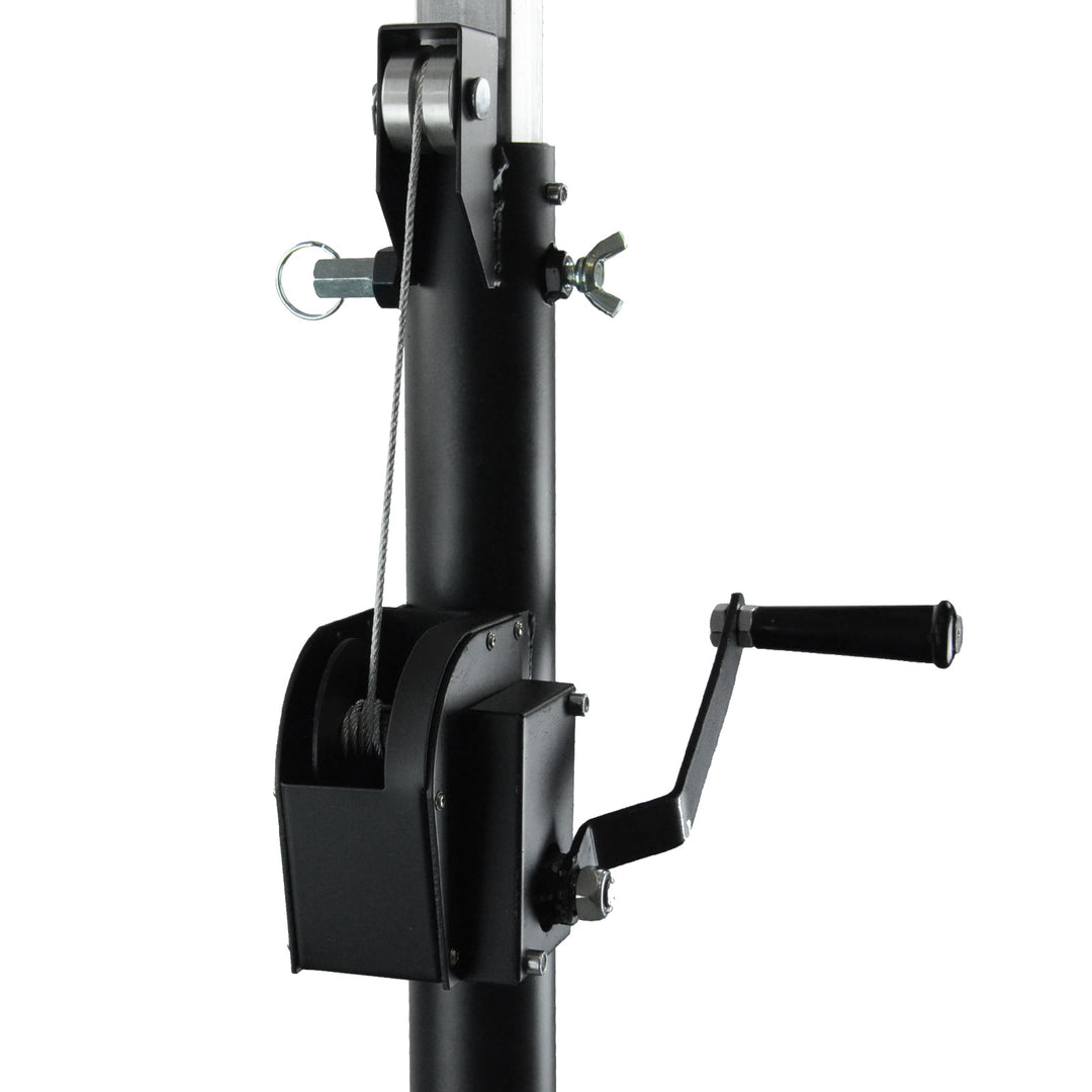 Hardman LS3 wind-up, pied d’éclairage, de 1,7 à 4,3 m, 65 kg