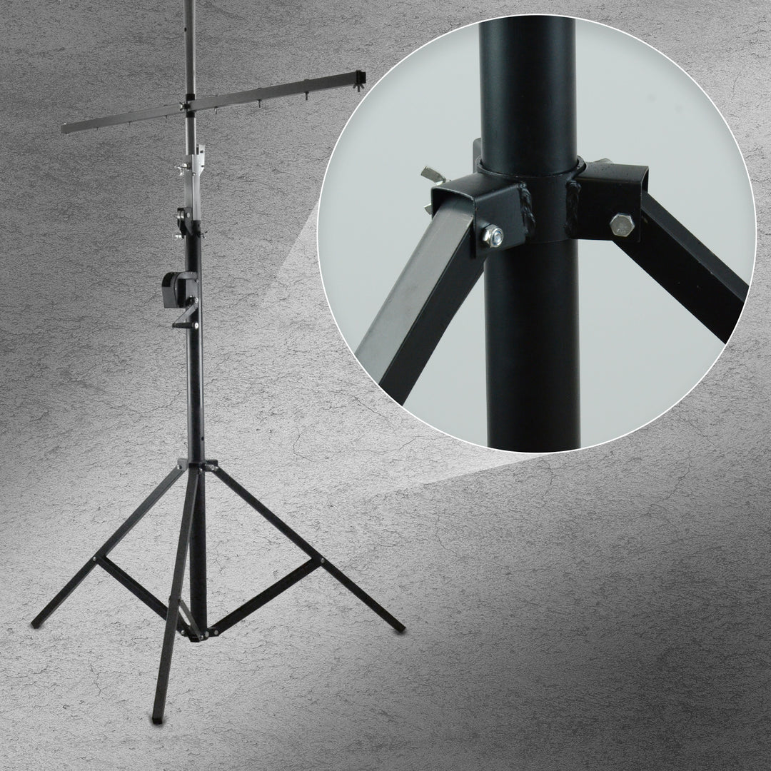 Hardman LS4 wind-up, pied d’éclairage avec double barre transversale, de 1,7 à 4,3 m