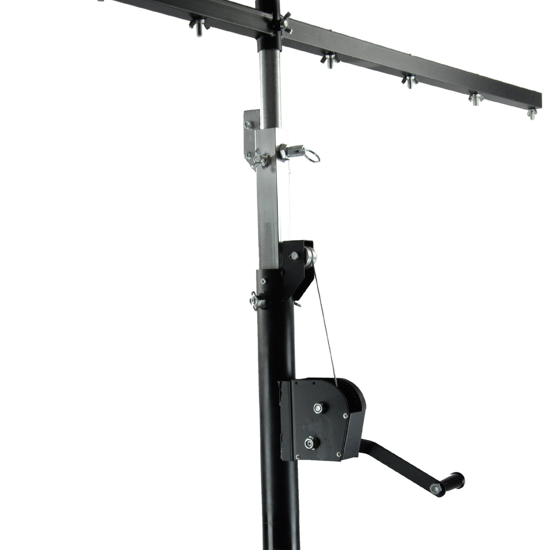 Hardman LS4 wind-up, pied d’éclairage avec double barre transversale, de 1,7 à 4,3 m