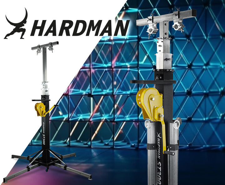 Hardman ST300, tour de scène avec treuil, de 2 à 5,5 m, 300 kg