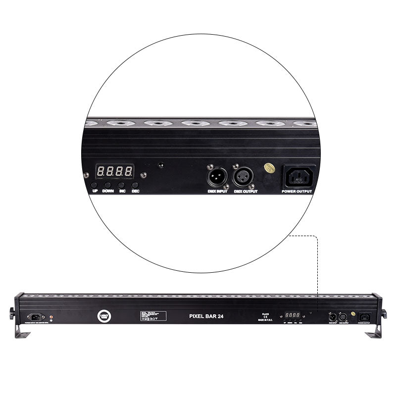 LIGHT4ME PIXEL BAR 24x3W MKIII IR LED-bar fjernbetjening