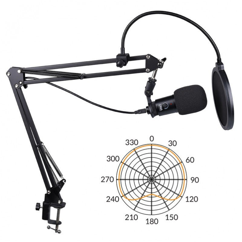 DNA - microphones USB avec bras articulé et filtre anti-pop