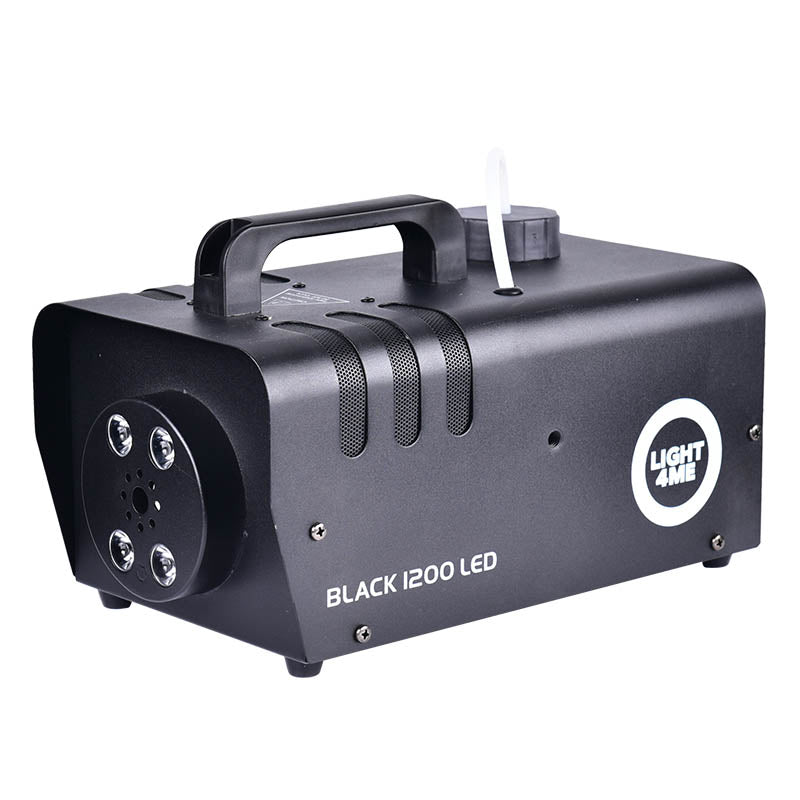 Light4Me Black 1200 LED Machine à brouillard bundle