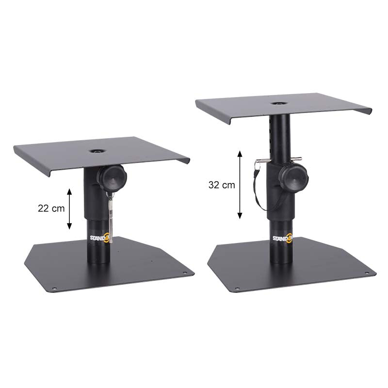 supports de monitors (2 pièces) statifs réglables pour monitors de studio