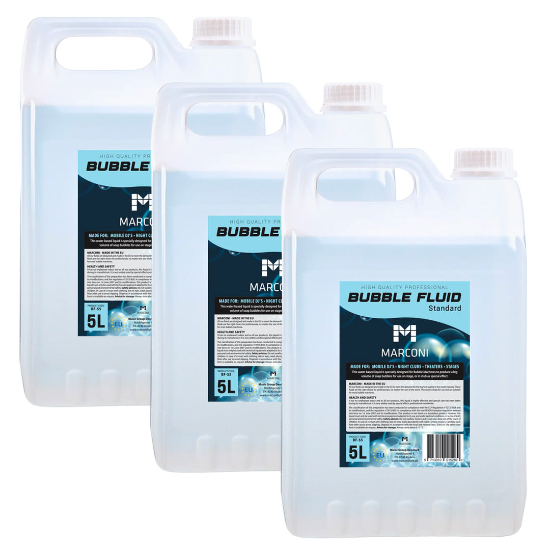 3 x 5L Liquide à bulles