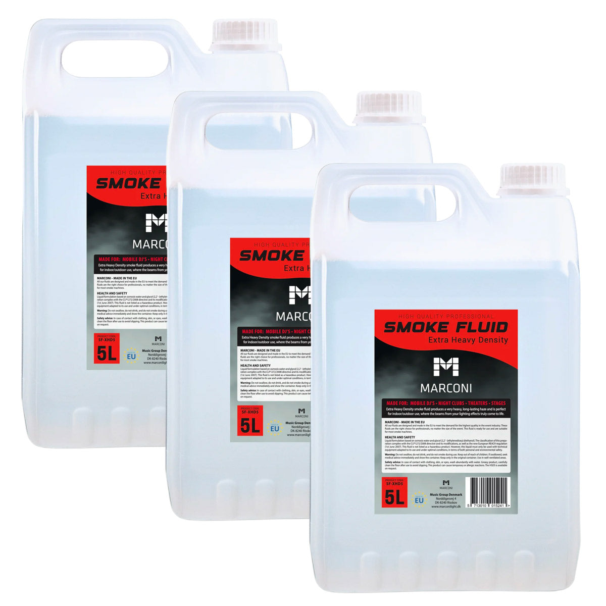 3 x 5L Liquide à fumée (Extra Heavy Density)