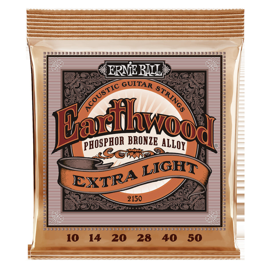 Ernie Ball Earthwood Phosphor Bronze Guitar Strings, Acoustic