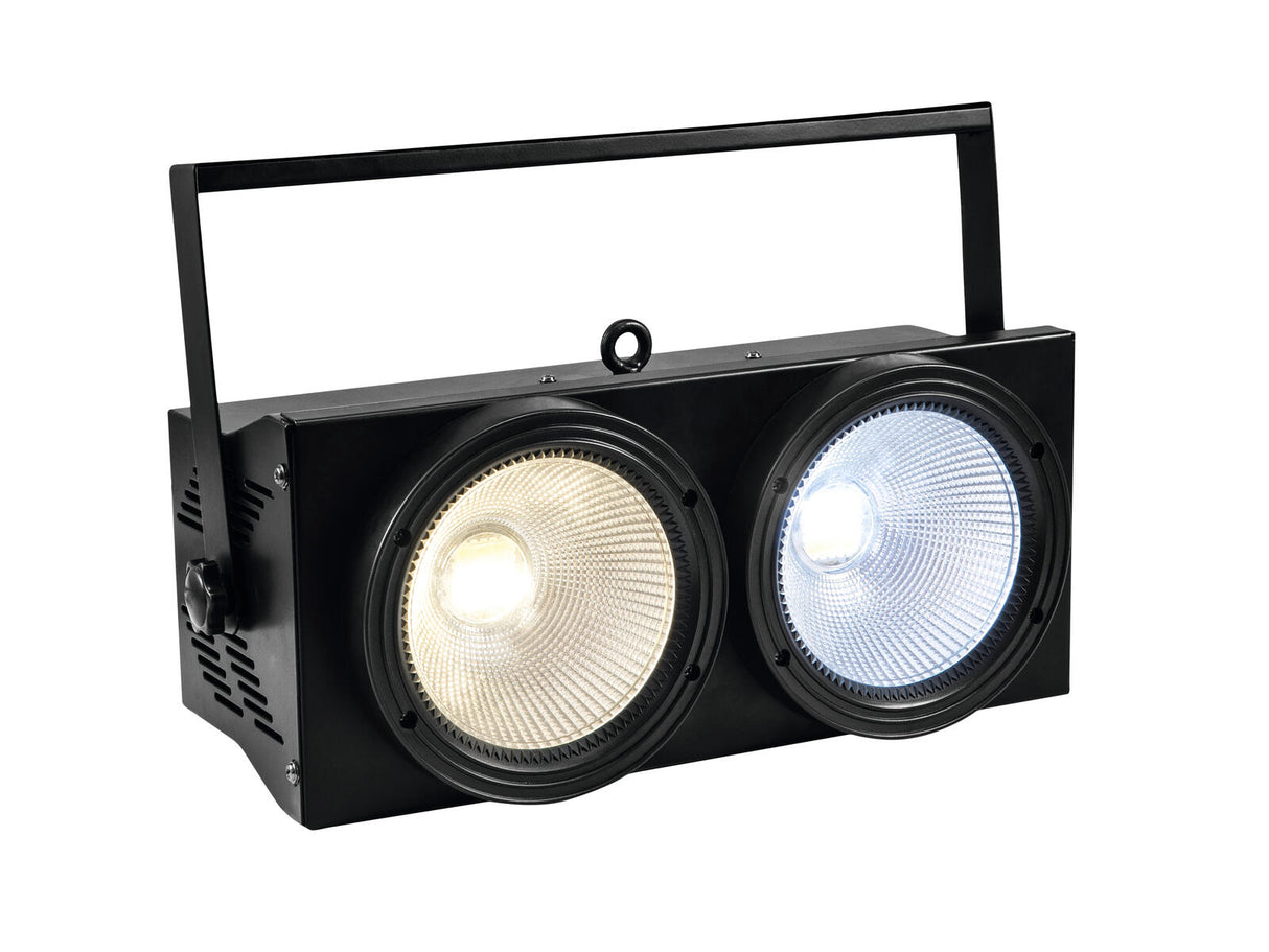EUROLITE Set 2x Audience Blinder 2x100W LED COB CW/WW + Case