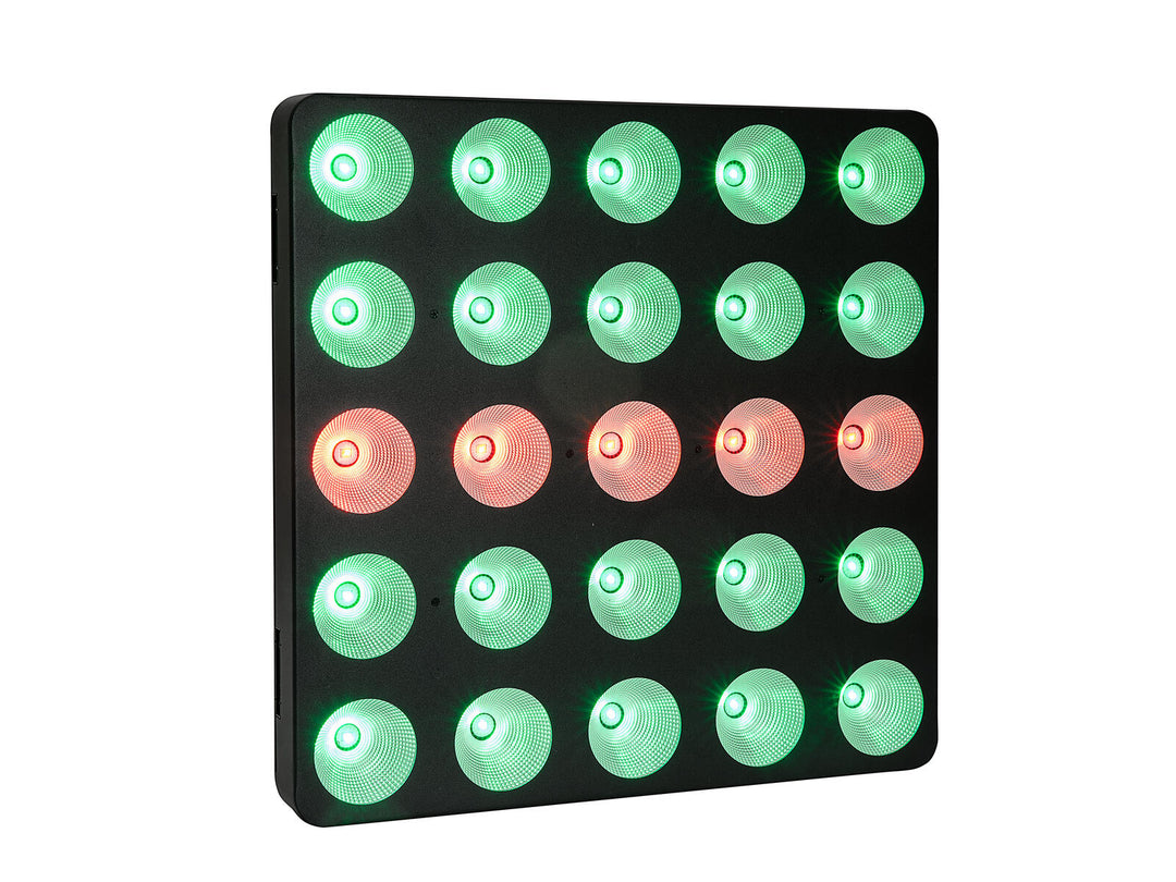 EUROLITE Set de 4x panneaux matriciels LED Pixel 5x5 RGB/WW + Flightcase à roulettes