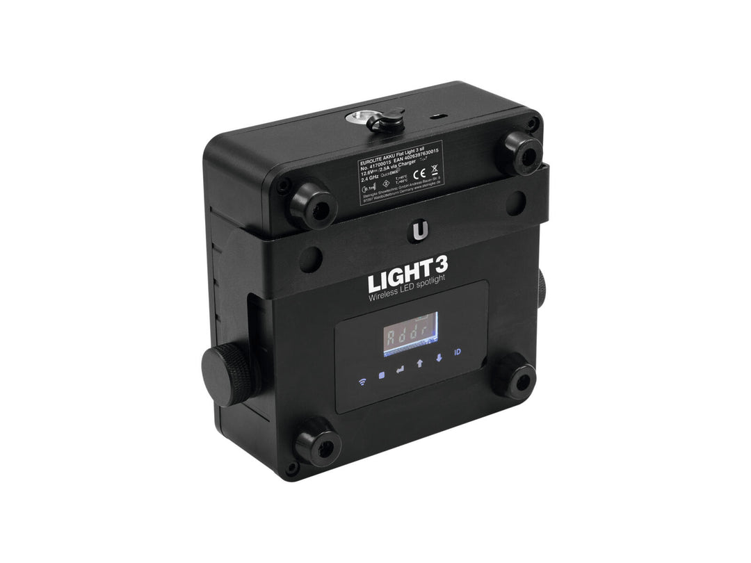 EUROLITE AKKU Projecteur plat Light 3 bk