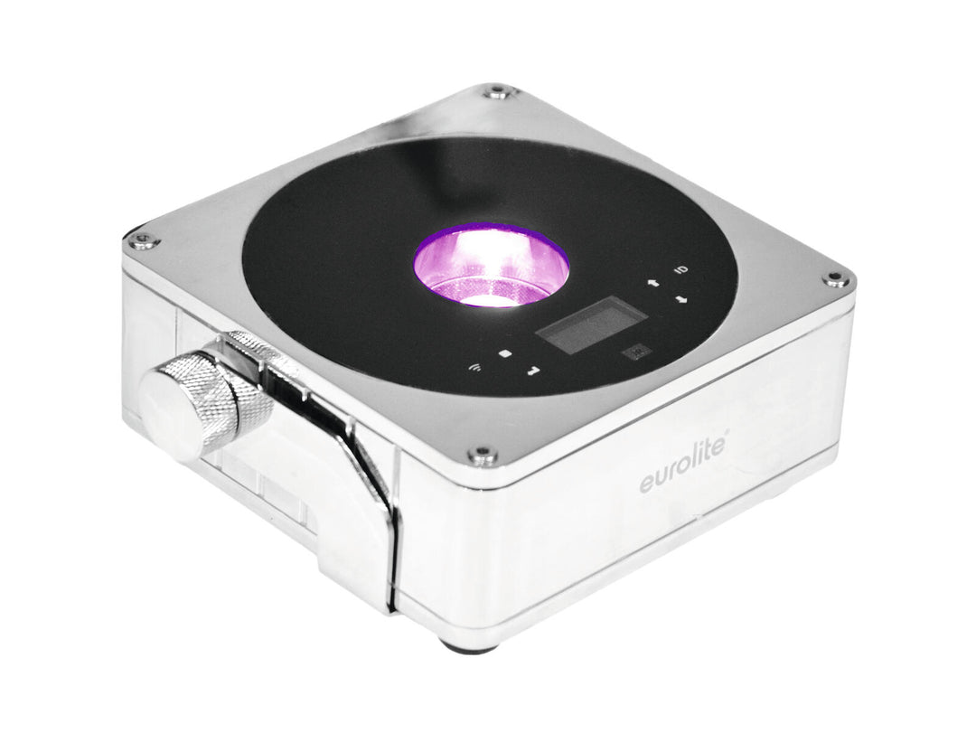 EUROLITE Set 4x AKKU IP Flat Light 1 chromé + Sac souple + Chargeur