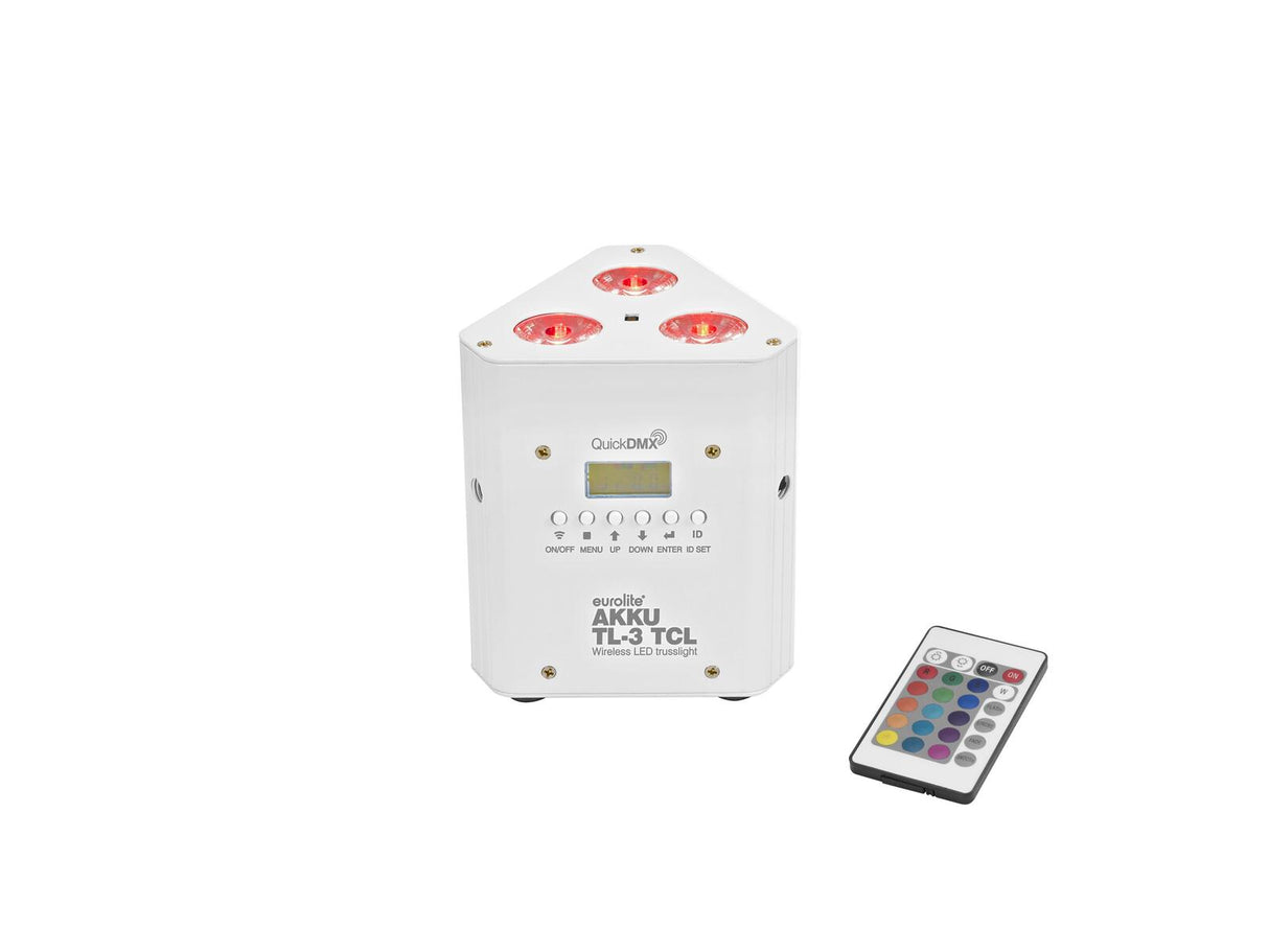 EUROLITE Set 4x AKKU TL-3 TCL white + Case TDV-1