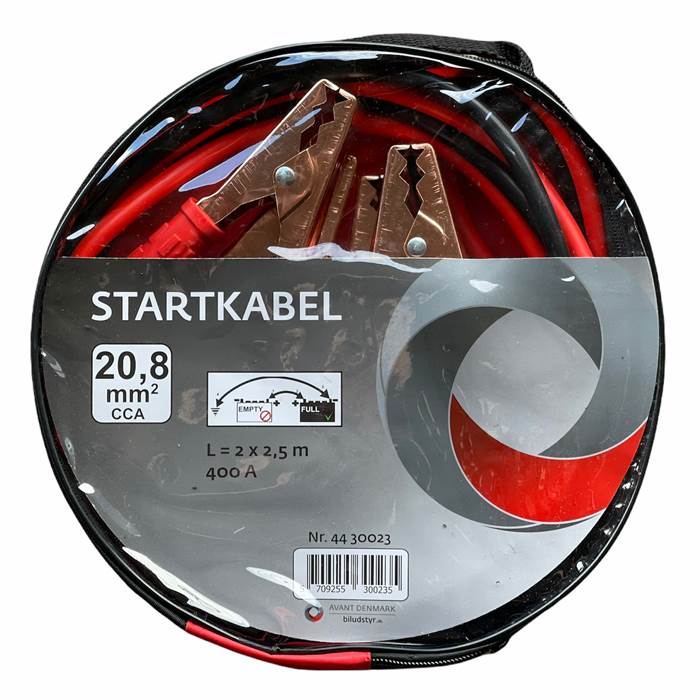 Kit de câbles de démarrage Avant 2,5m. 21mm2 400A