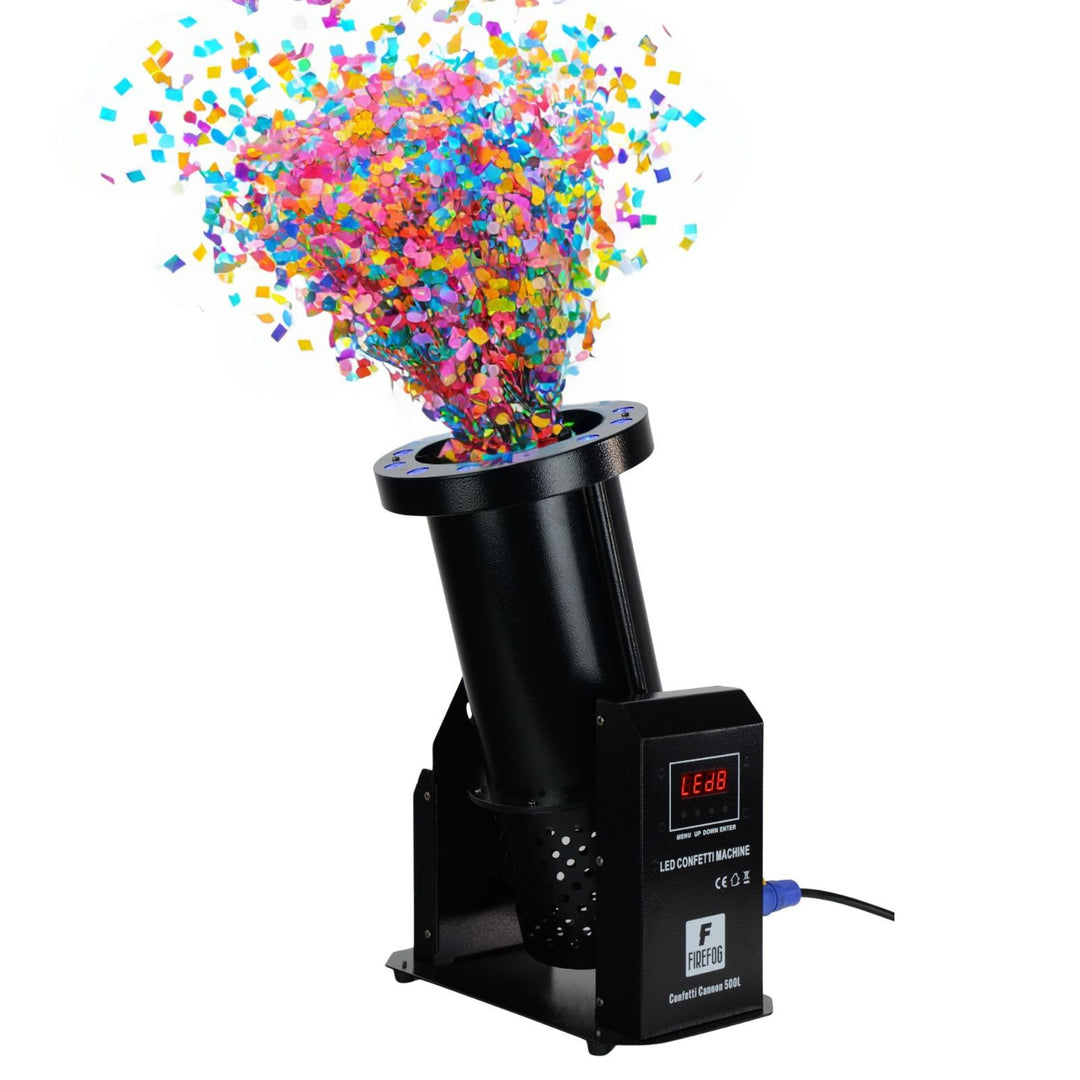 Firefog Confetti Cannon 500L canon à confettis avec LED et DMX