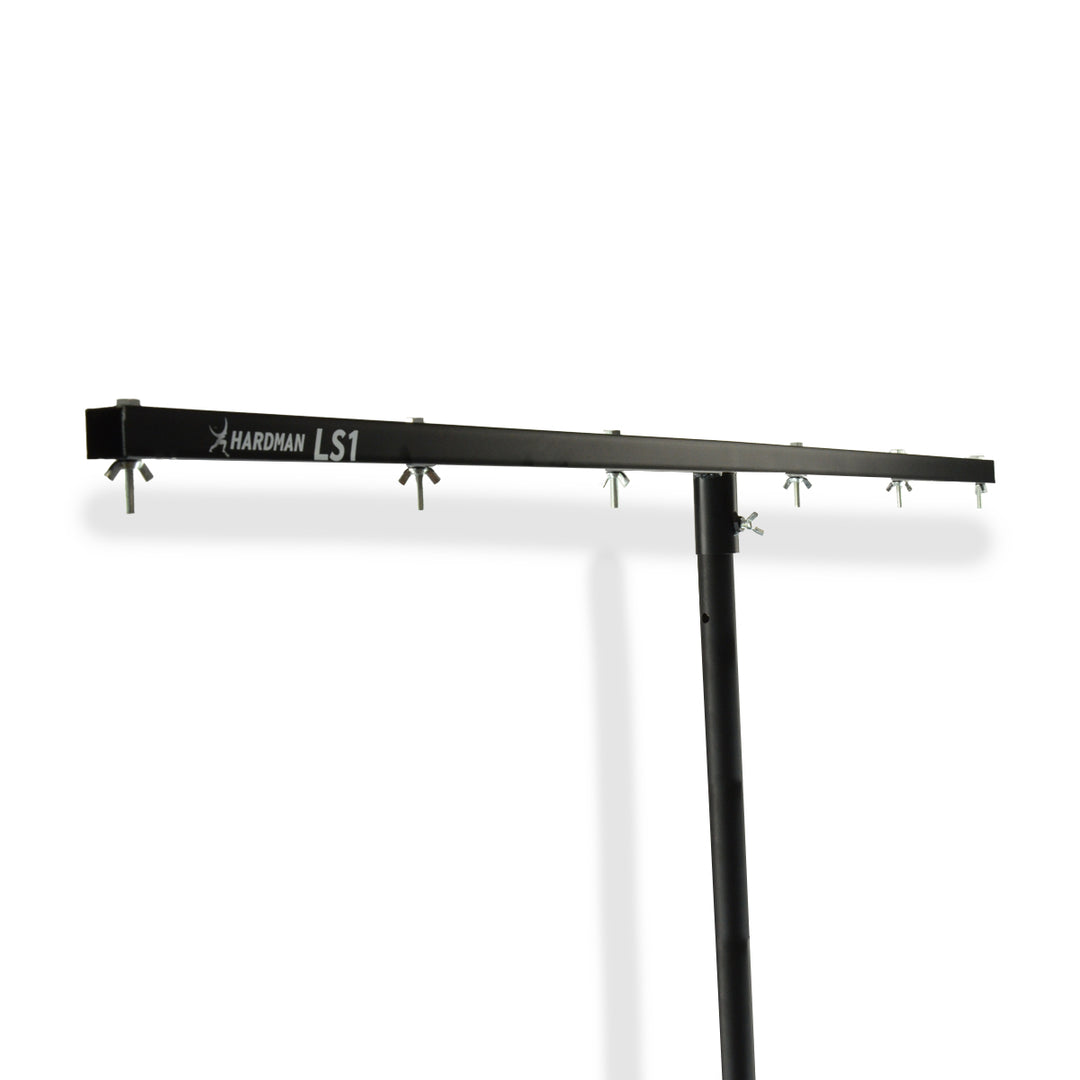 Hardman LS1, pied d’éclairage avec barre transversale, de 1,6 à 2,8 m, 45 kg