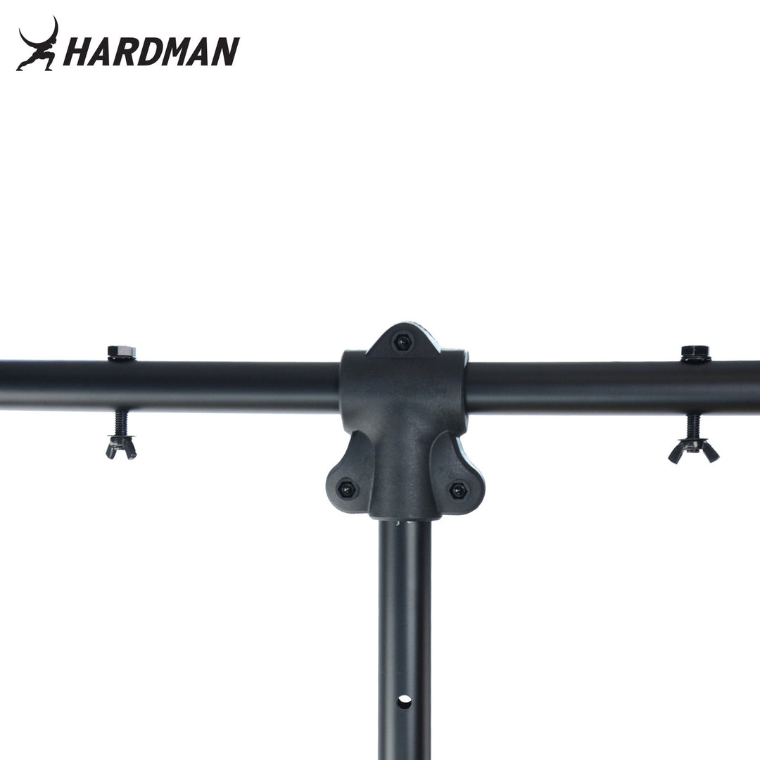 Hardman HLS2 pied d’éclairage avec T-bar, 2,5 m, 70 kg, noir