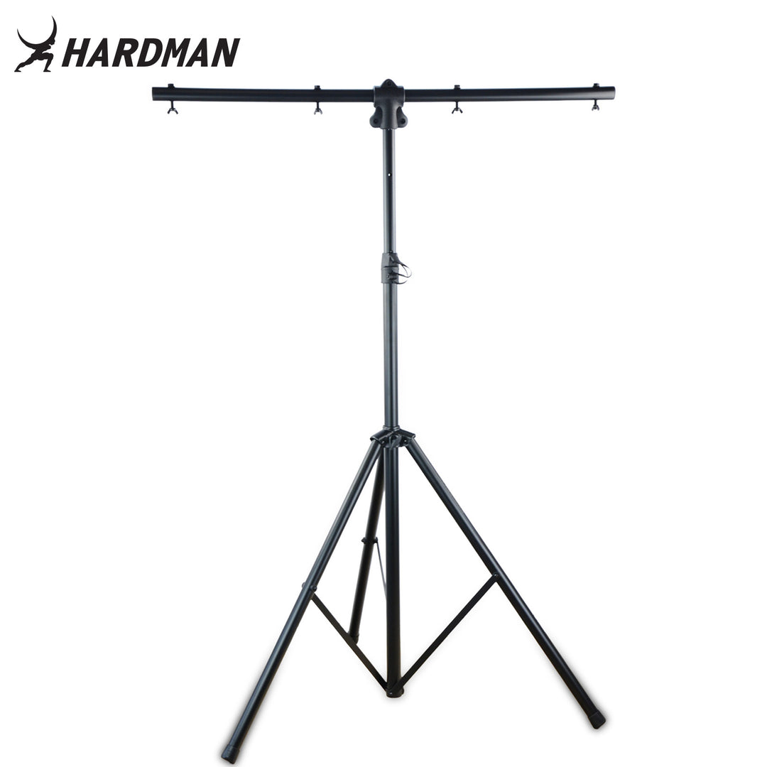 Hardman HLS2 pied d’éclairage avec T-bar, 2,5 m, 70 kg, noir