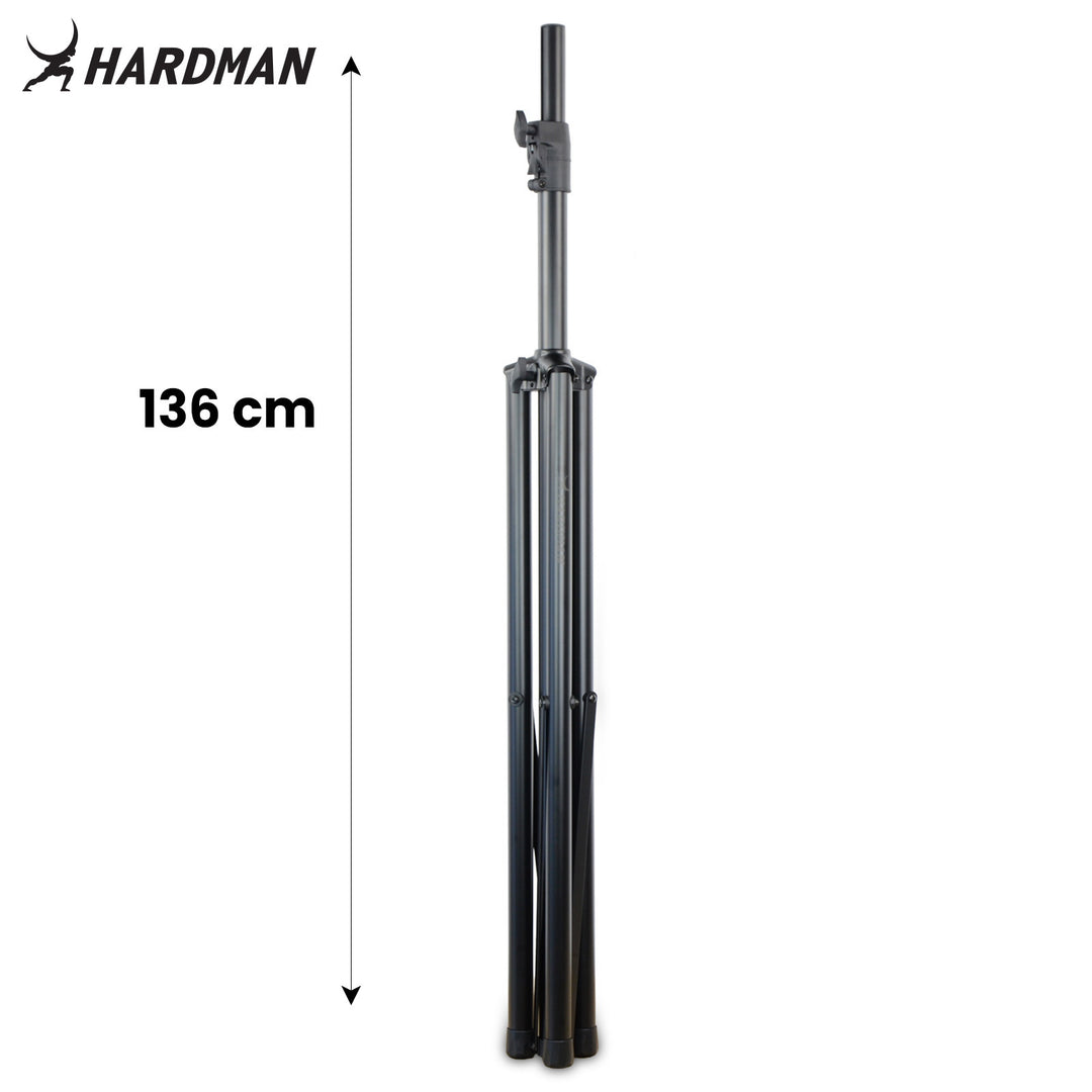 Pied d'éclairage Hardman HLS3 avec barre en T et goupille automatique, 2,5 m