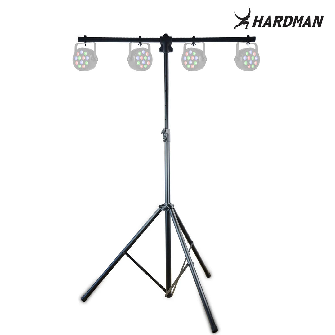 Pied d'éclairage Hardman HLS3 avec barre en T et goupille automatique, 2,5 m
