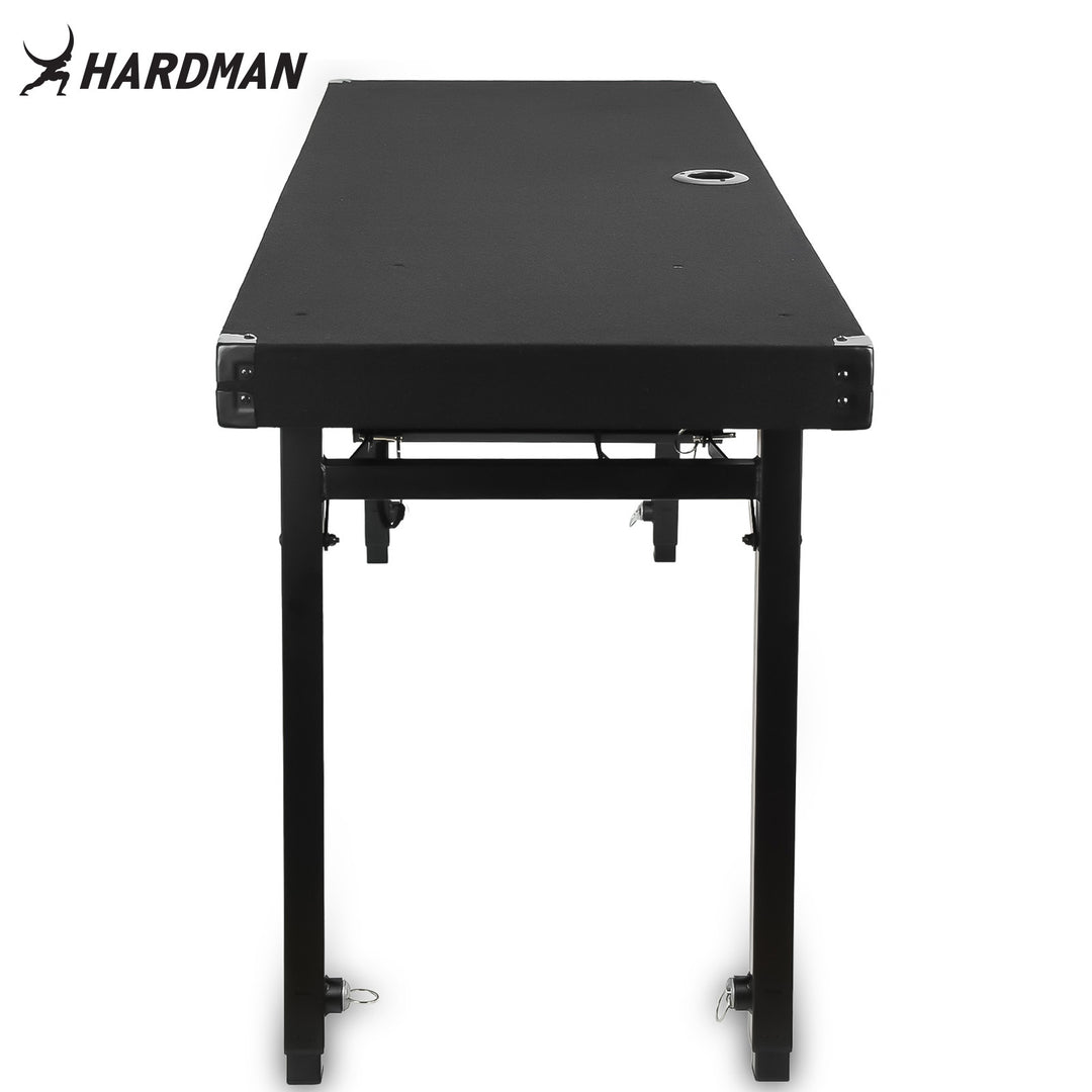 Hardman DTS1 table DJ pliable, 154 x 52 cm, avec sac
