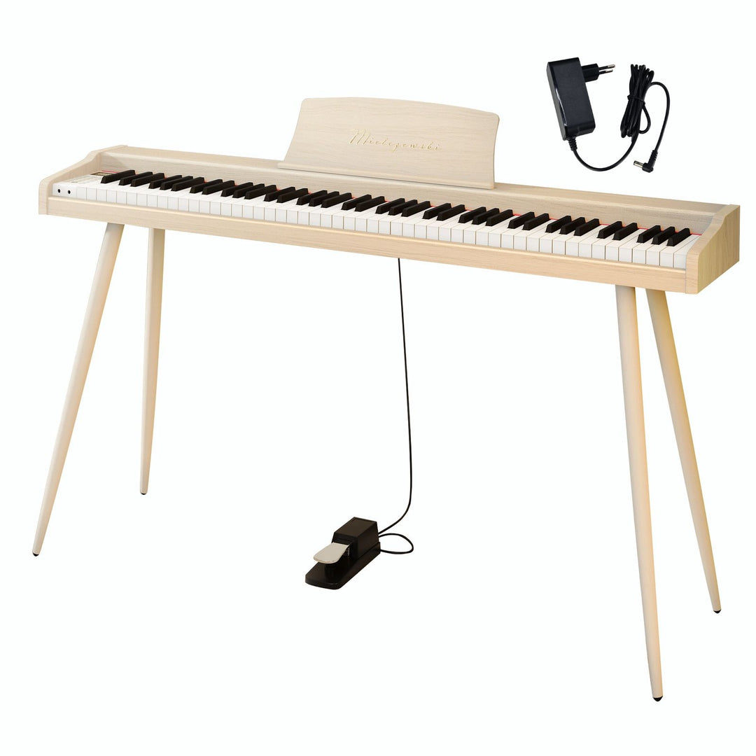 Mielczewski digitalpiano avec pieds en métal, beige