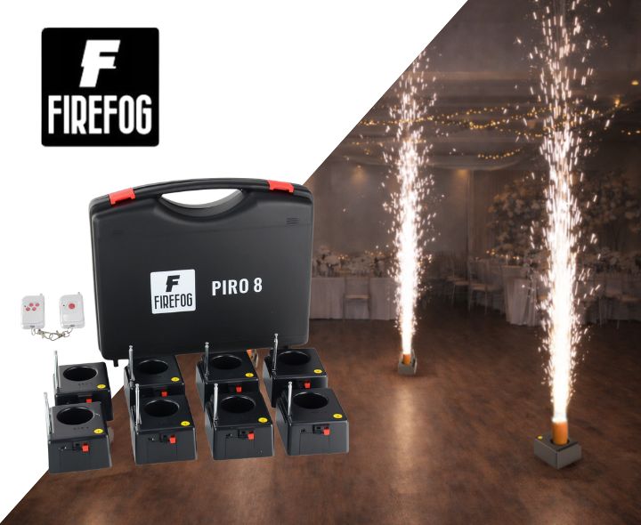Firefog Piro 8 kit de mise à feu à distance pour fontaines à étincelles, 8 canaux